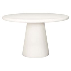Eettafel Bloomstone white 130Ø