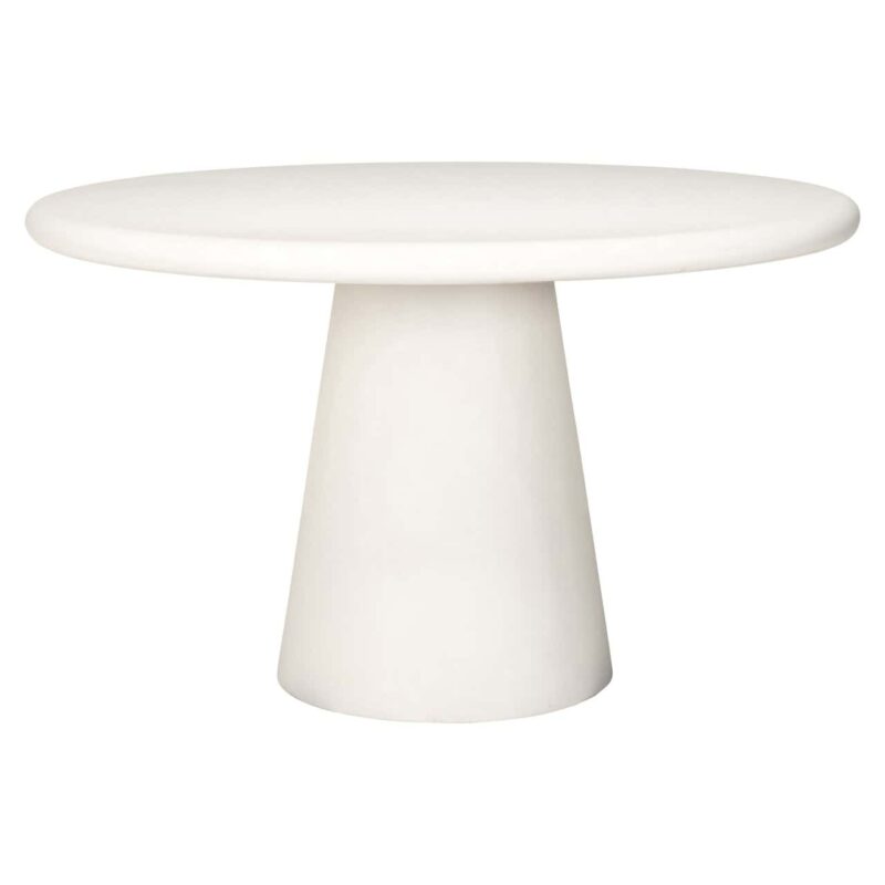 Eettafel Bloomstone white 130Ø