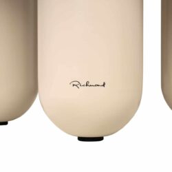 Textuur van de eettafel Calma beige, handgemaakt en zelf te monteren