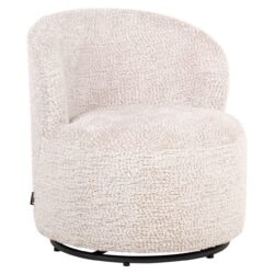 Textuur van de lovely cream stof van de lounge stoel Jackie