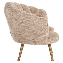 Lounge stoel Charly in interieur, beige kids stoel
