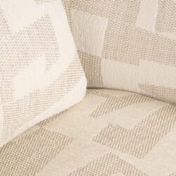 Lounge stoel Tuscany beige graffic