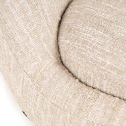 Lounge stoel Arlanda beige angora van boven, comfortabel en ruim