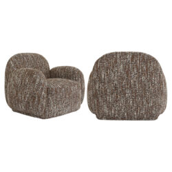 Detail brandvertragende stof lounge stoel Roxy terra magic