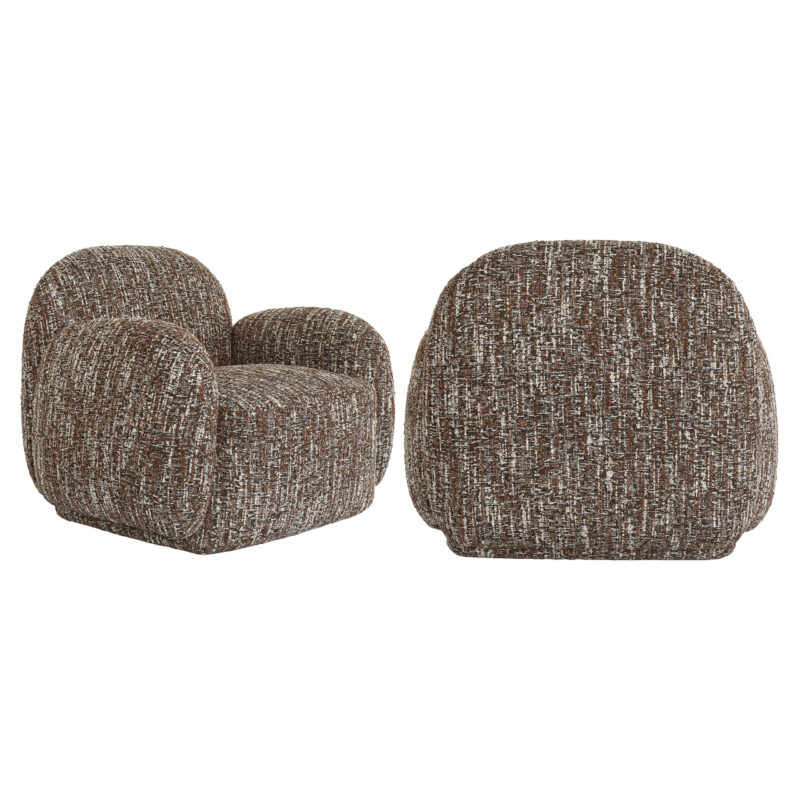 Detail brandvertragende stof lounge stoel Roxy terra magic