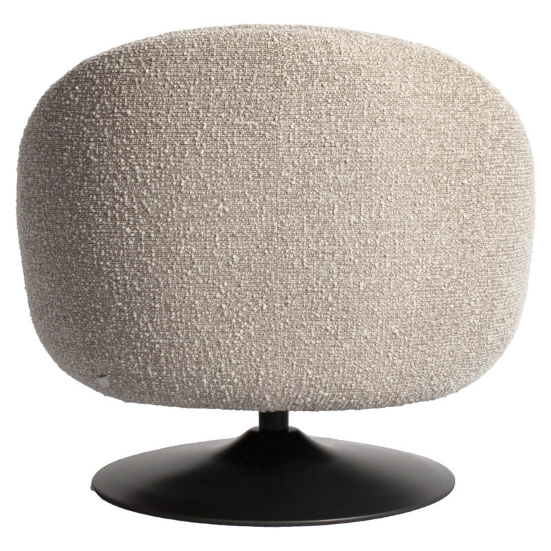 Lounge stoel Nodo natural chunky swivel