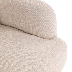 Lounge stoel Kagney biscotti swivel met maximaal comfort, brons, wit