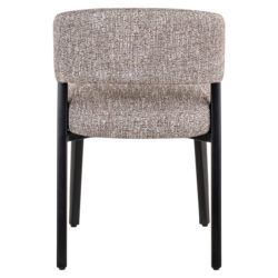 Eetkamerstoel Zeno earth tweed detail, handgemaakt