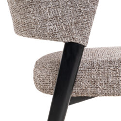 Eetkamerstoel Zeno earth tweed