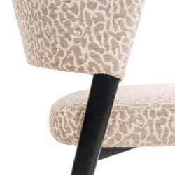 Eetkamerstoel Zeno beige leopard