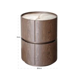 Nachtkastje Ellery brown 2-drawers