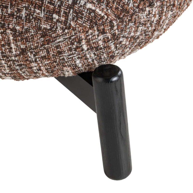 Natuurlijk houten frame van de lounge stoel Ornella