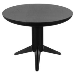 Eettafel Rayford in zwart in een interieur, met stoelen en lampen