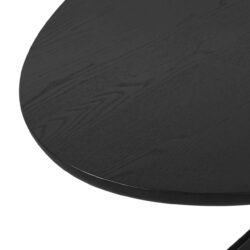 Breedte van de eettafel Rayford in zwart, 230 cm