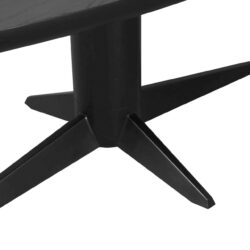 Eettafel Rayford black oval 230