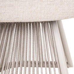 Eenvoudige montage van outdoor eetkamerstoel Nuba beige alpine