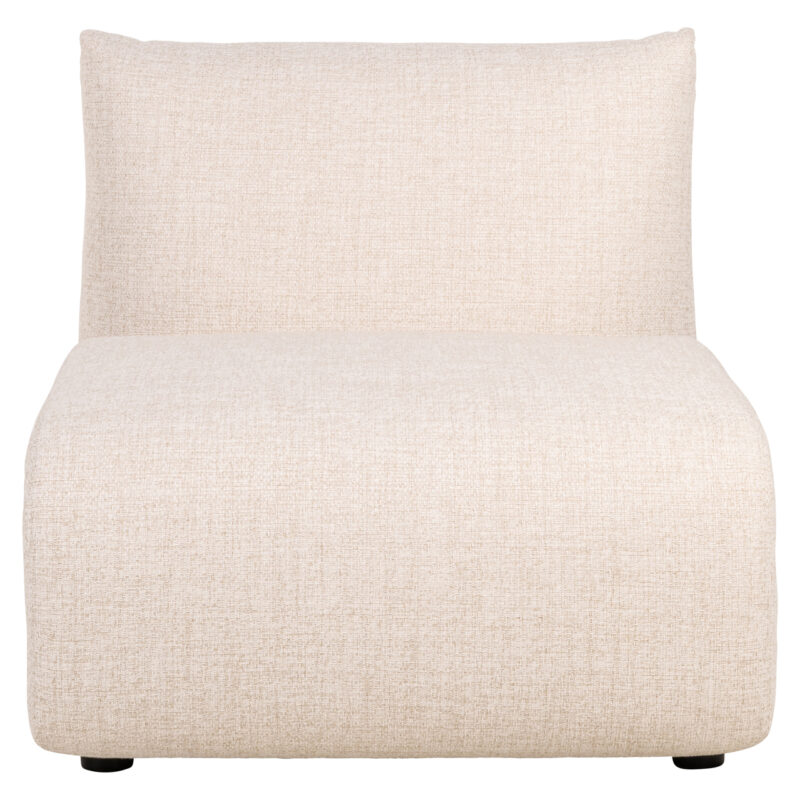 Textuur van de UV-stabiele stof van de buiten bank Dawson beige alpine extra element