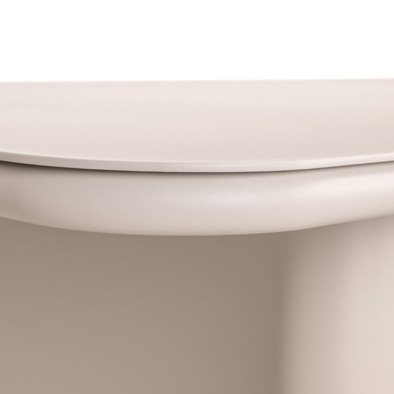 Outdoor eettafel Senza light beige 220 vanuit een ander perspectief, breedte en diepte