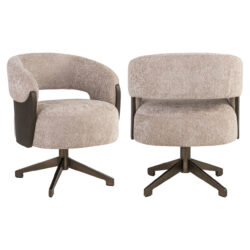 Detail armleuning eetkamerstoel Pollux be easy sand oak