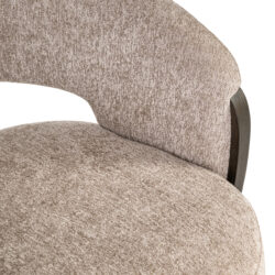 Eetkamerstoel Pollux be easy sand oak van boven, brass antique