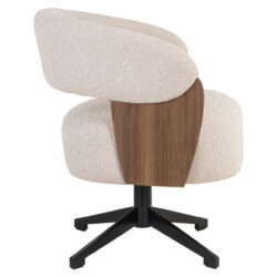 Eetkamerstoel Pollux lodge desert walnut van boven, bruin