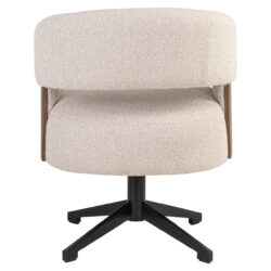 Eetkamerstoel Pollux lodge desert walnut vanaf onder, bruin