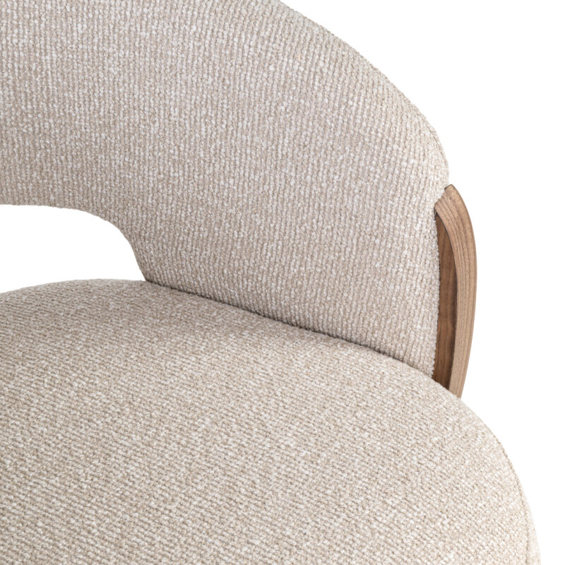 Eetkamerstoel Pollux lodge desert walnut, zwart, handgemaakt