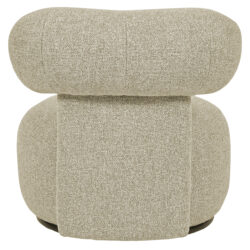 Detail van de draaifunctie van de lounge stoel Kaya cayenne brown swivel