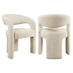 Detail armleuning eetkamerstoel Soho natural linear