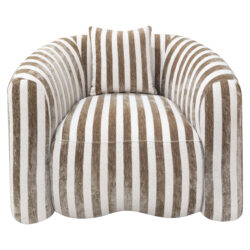 Lounge stoel Luxandra stripes sand