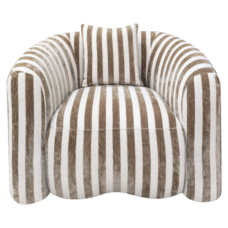 Lounge stoel Luxandra stripes sand