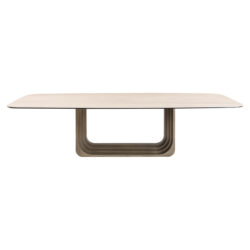 Eettafel Maxfield beige 300 in interieur, stijlvolle basis in de eetkamer