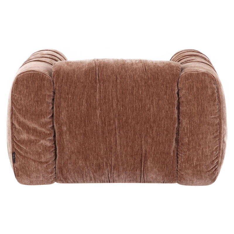 Perspectief lounge stoel Monty be straight coffee, royale vorm