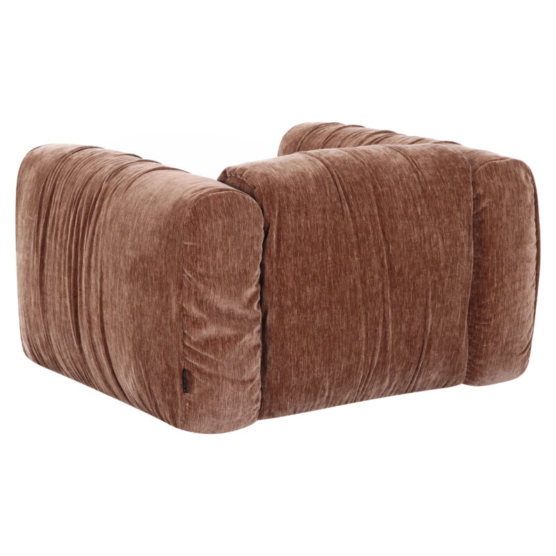 Breedte lounge stoel Monty be straight coffee, 120 cm