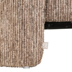 Kleurenpalet van bank Cupid mocca linear, bruin