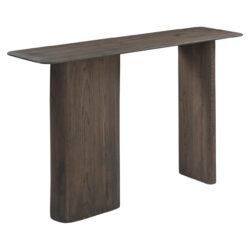 Detail van de Console Castello Smoked charchoal wandtafel, handgemaakt