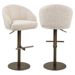 Detail armleuning barstoel Beverly natural fancy