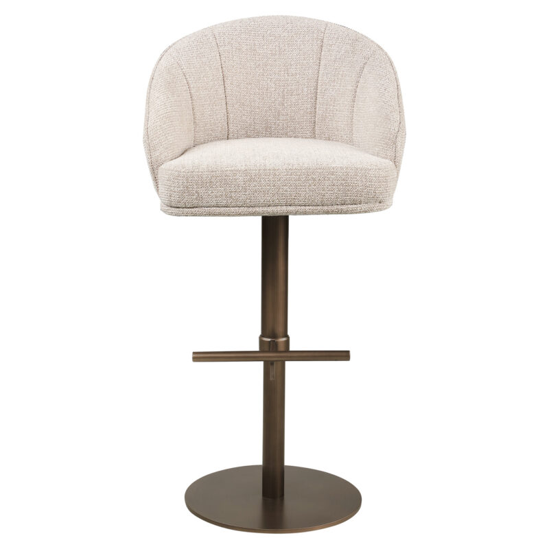 Barstoel Beverly natural fancy in een keukeninterieur