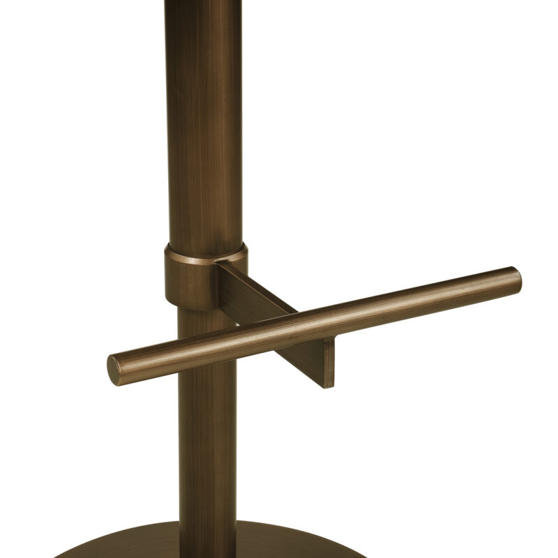 Barstoel Beverly natural fancy met armleuning en rugleuning