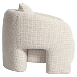 Afneembare kussens lounge stoel Tuscany beige blockweave