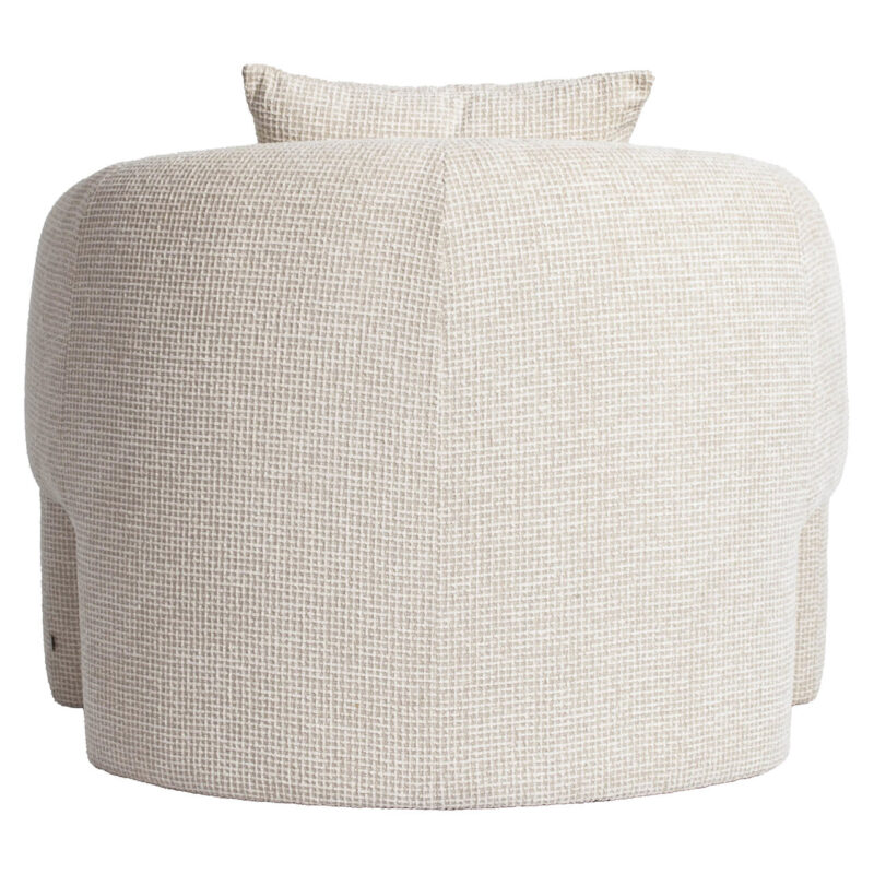 Lounge stoel Tuscany beige blockweave