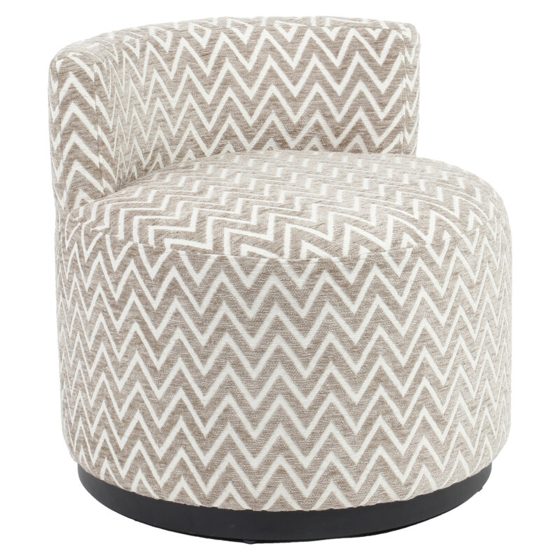 Textuur van sand chevron materiaal op lounge stoel Franny