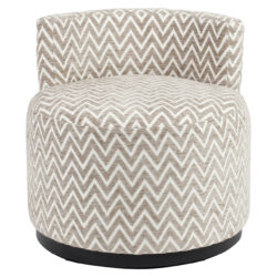 Lounge stoel Franny sand chevron in interieur, accentstoel