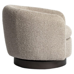Draaibaar armleuning lounge stoel Colmar natural chunky