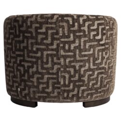 Lounge stoel Hannah brown labyrinth fire retardant