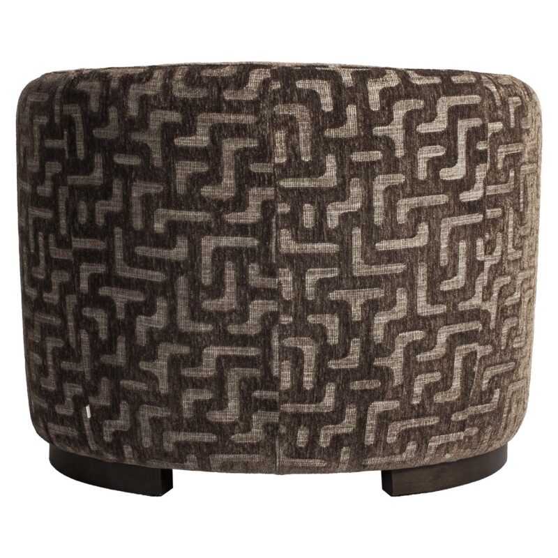 Lounge stoel Hannah brown labyrinth fire retardant