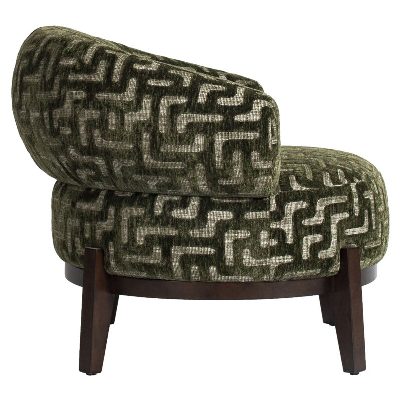 Lounge stoel Montana moss labyrinth van boven, royale vorm
