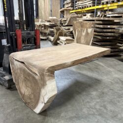 Watervaltafel bureau 200cm | Suarhout