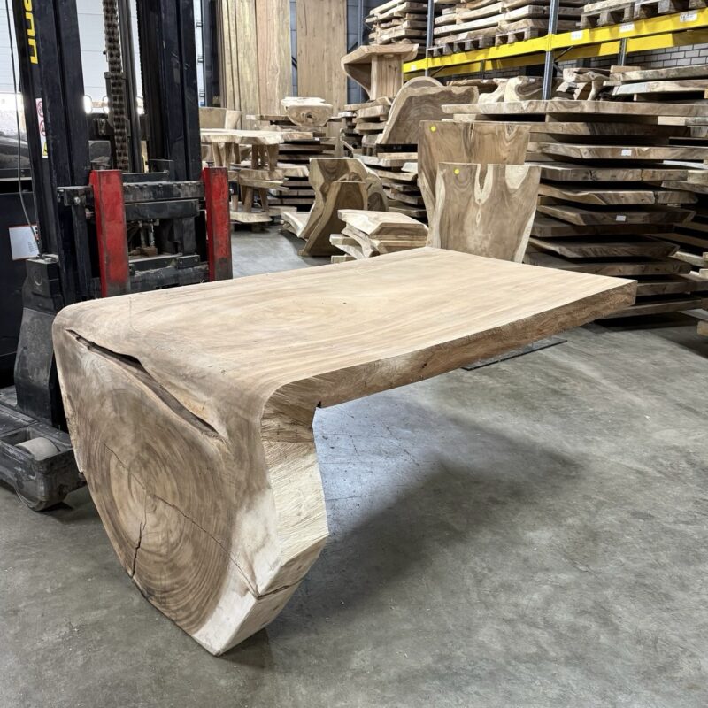 Watervaltafel bureau 200cm | Suarhout