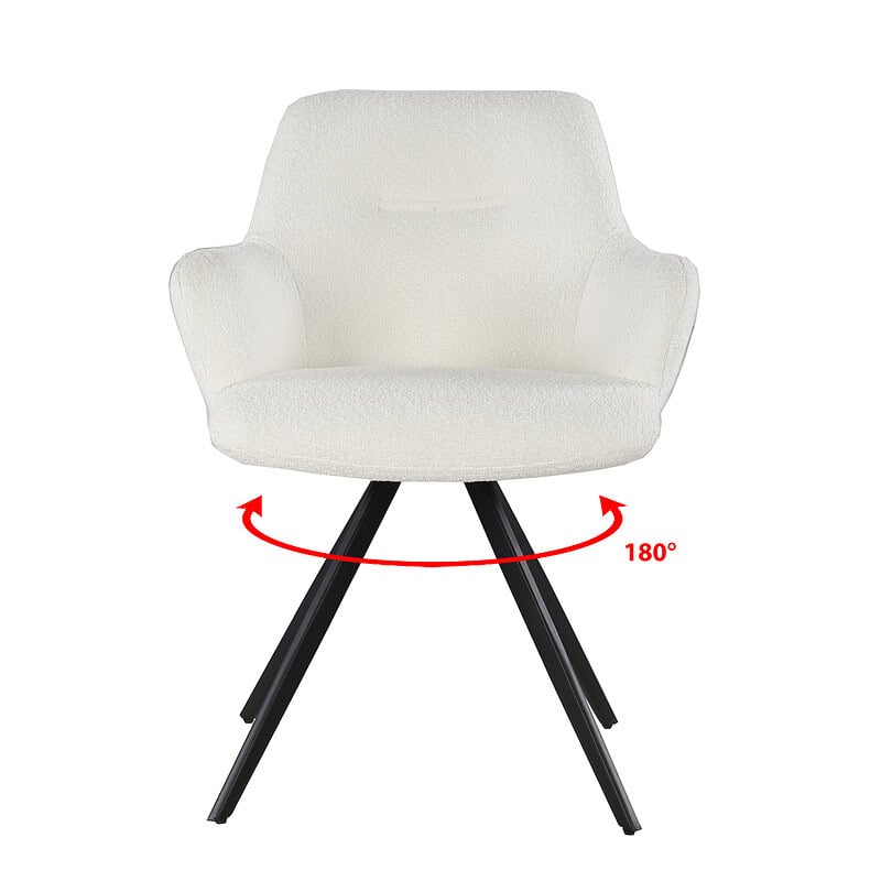 Textuur van de stof van de Doreen eetkamerstoel